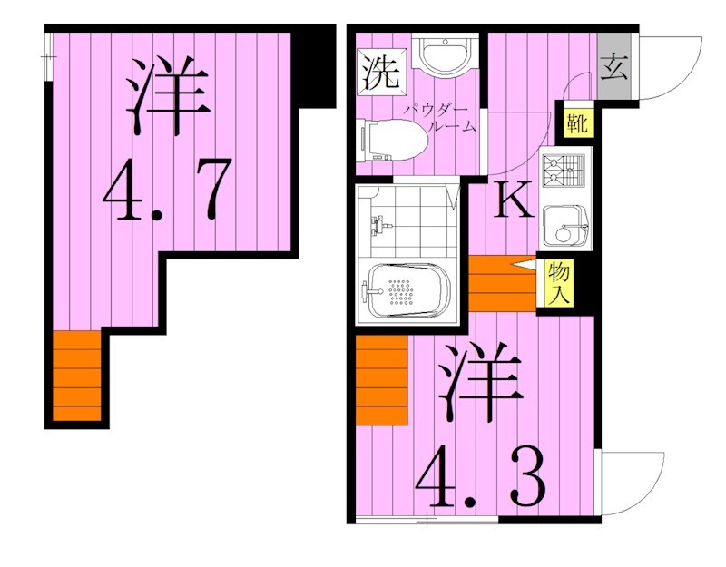 ハーモニーテラス足立 間取り図