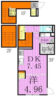 La Fleur（ラ　フルール） 間取り図