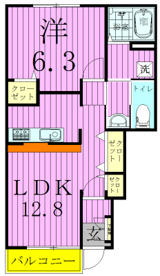 エスぺランサＡ 101号室 間取り