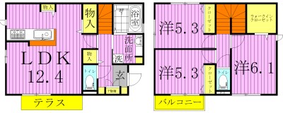 クレアおおたか 間取り
