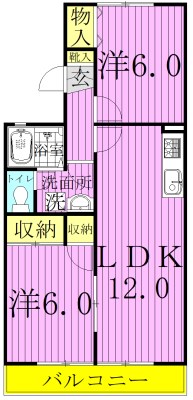 ファーストコーポⅡ 203号室 間取り