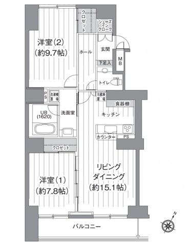 T's garden北柏　1号棟 706号室 間取り