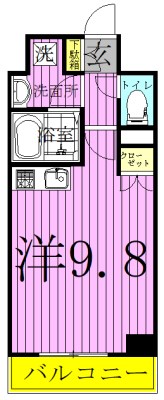 Humanハイム我孫子 602号室 間取り
