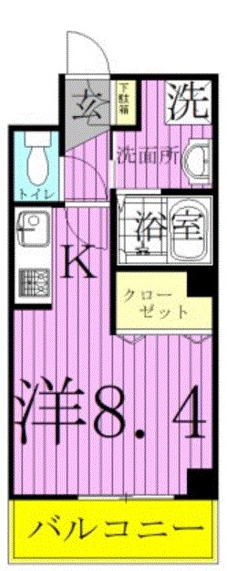 ヴァンテ　コリーヌ南流山 209号室 間取り