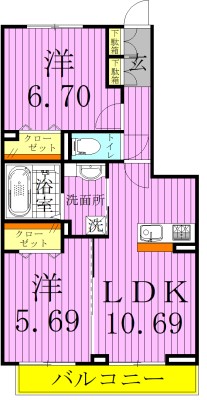 エルサンテ 間取り図