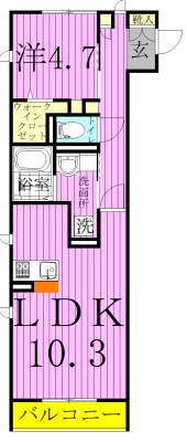 ヴィラフェリーチェ 305号室 間取り