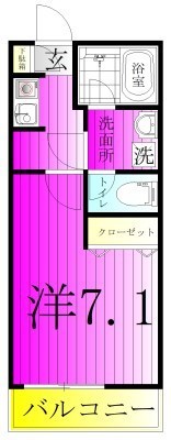 センターパーク馬橋Ⅲ 103号室 間取り