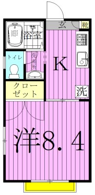 パストラルベルデ 203号室 間取り