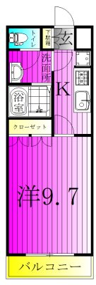 エスポアール 101号室 間取り