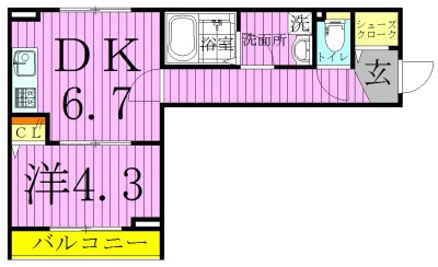 グレイス北千住 間取り図