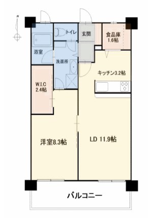 オアシス　Ｇ棟 302号室 間取り