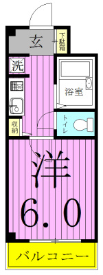 フローレンスビレッジⅢ 504号室 間取り