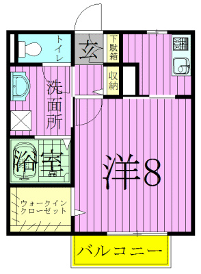 エントピアＣ 201号室 間取り