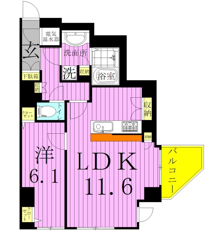 クアトロノーヴェ梅島 間取り図