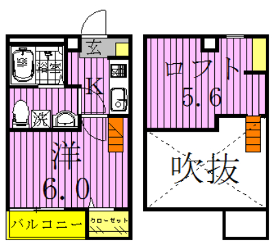 柏ロジウライフ 203号室 間取り