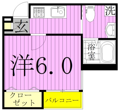 クレア馬橋 102号室 間取り