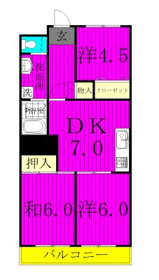 小泉コーポラス 302号室 間取り