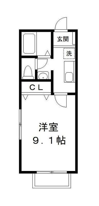 プランドールAri 201号室 間取り