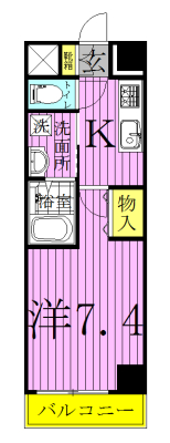 regalo　Kashiwa　～レガーロカシワ～ 402号室 間取り