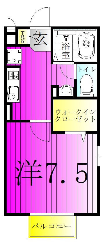 ステラコート 201号室 間取り