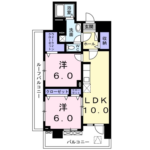 メゾンド・ボナー扇　弐番館 間取り図