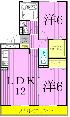 エーデルハイムＡＳＡＫＡ－Ａ 間取り図