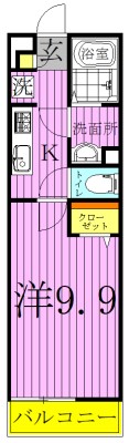 Vie南柏～こもれ陽～ 106号室 間取り