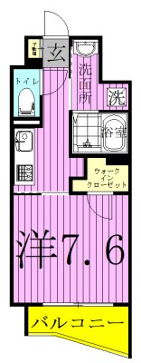 BrilliantViewCentralPark　～ブリリアントビューセントラルパーク～ 208号室 間取り