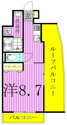 BrilliantViewCentralPark　～ブリリアントビューセントラルパーク～ 310号室 間取り