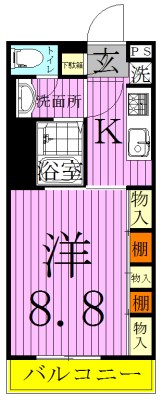 リブリ・ＯＧＷ流山 106号室 間取り