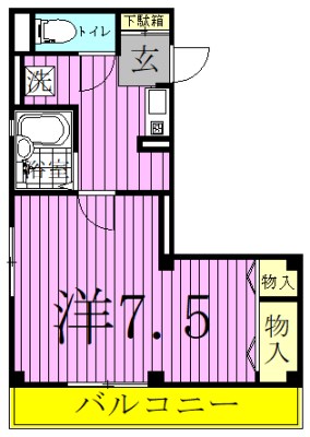シャレー馬橋 203号室 間取り