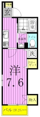 エムズ江北 間取り図