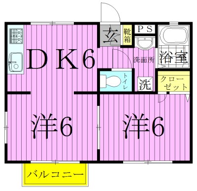 シティーハイツ青井 間取り図