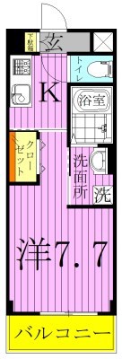 レガリア扇A棟 間取り図