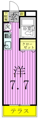 第１２ヒカリハイツＢ棟 間取り図