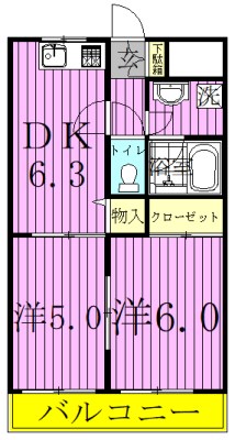 シティハイムイグサⅢ 103号室 間取り