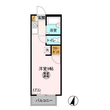 パルサイエンス 208号室 間取り