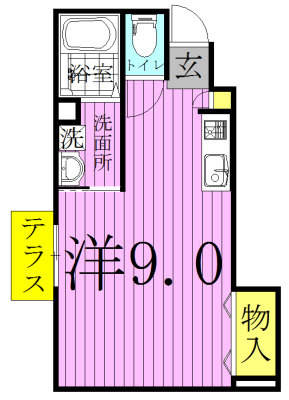セノーテ 103号室 間取り