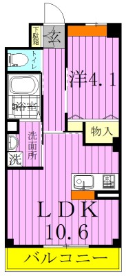 ＫＭＧ 303号室 間取り