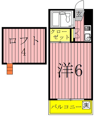 ノーリーズン柏 103号室 間取り