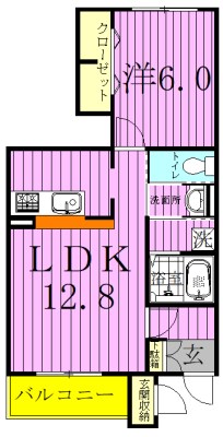 セイバリー 103号室 間取り