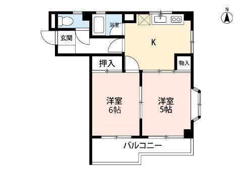 キャッスルイン 202号室 間取り