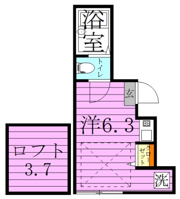 リオン六町  間取り図