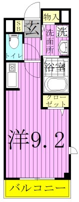 メゾンラフィーネ 107号室 間取り