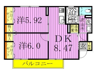 リーベンハイム鹿浜２ 間取り図