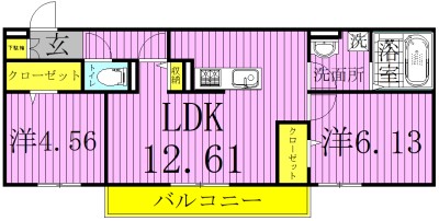 メゾン・エール  103号室 間取り