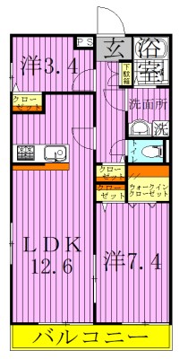 リブリ・June KALUNASIA 間取り図