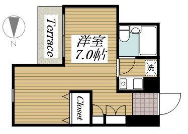 ベルトピア松戸第08 102号室 間取り