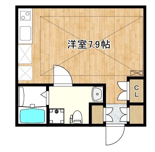 プリマルージュ松戸 204号室 間取り