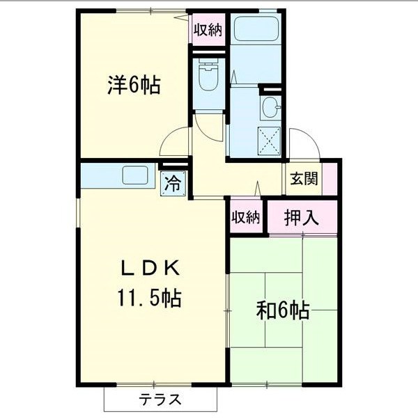 セジュールＭＴ 103号室 間取り